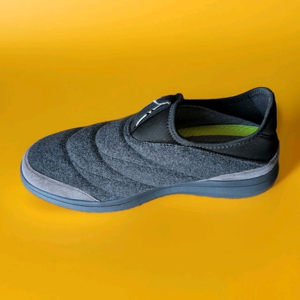 Florsheim Comfortech Java Mov Wool Slipper Loafer Lined 10.5 M Charcoal NIB